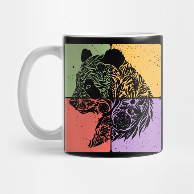 Adorable Panda Silhouette Wildlife Art by TuncGK